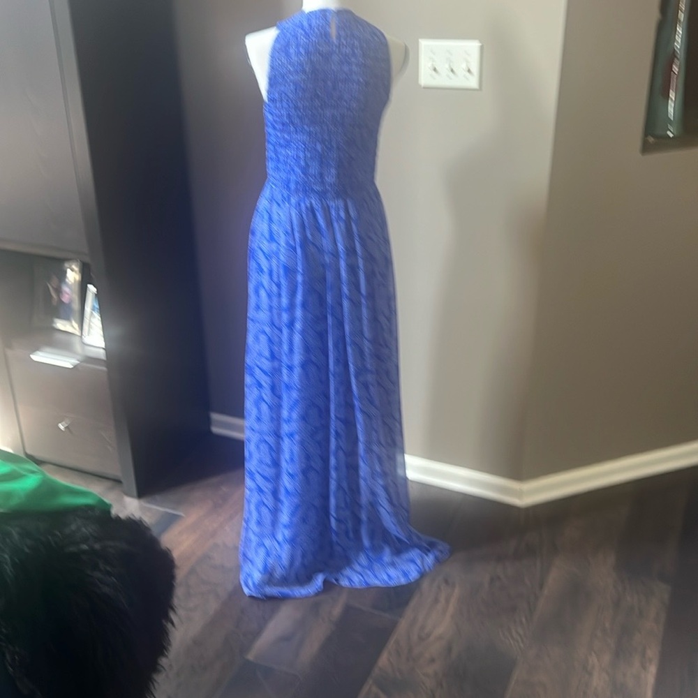 Diane Von Furstenberg Blue Maxi Dress